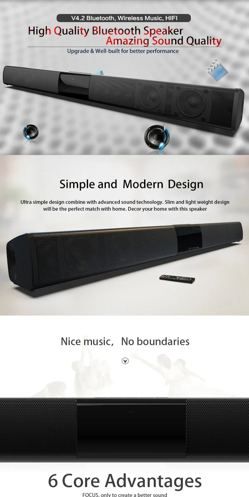 Sound bar System for all devices