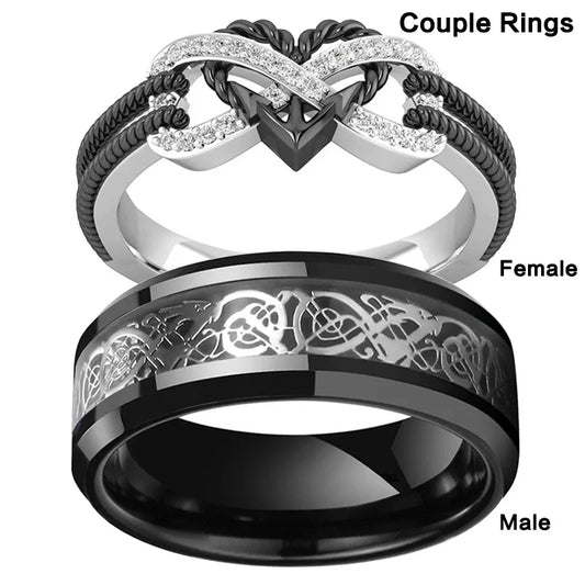 Charm Couple Rings