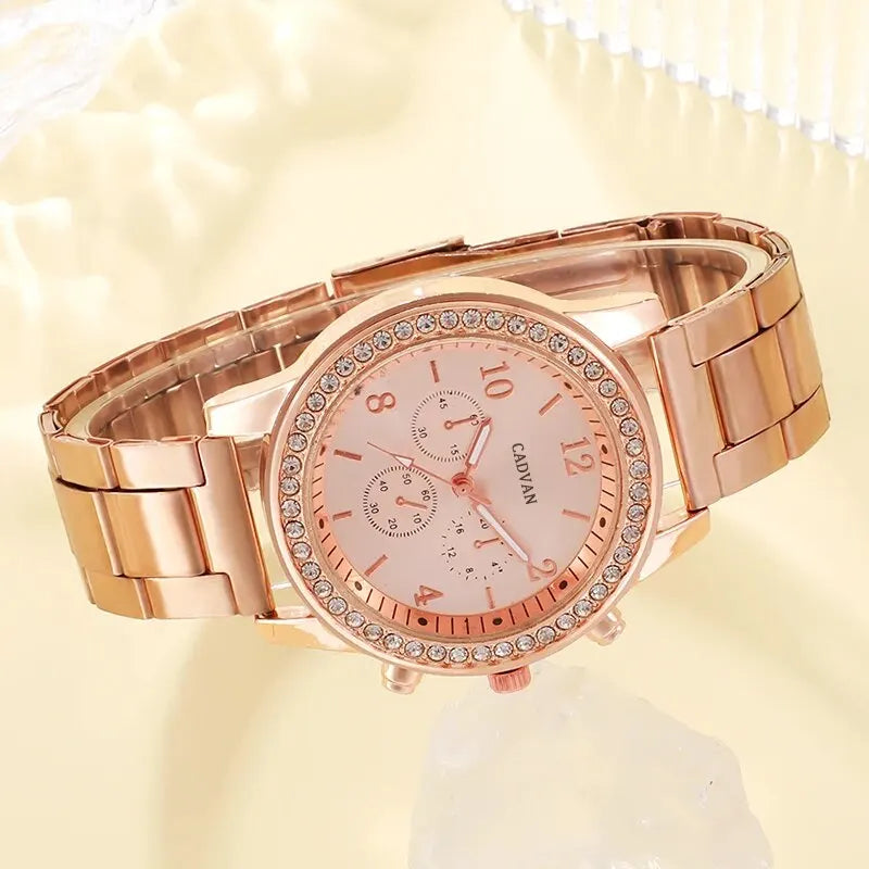 Set Rose Gold Luxury Watch