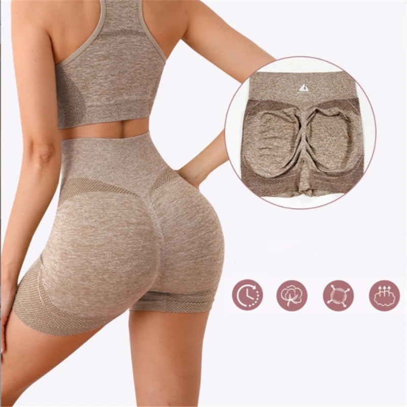 Yoga Set Gym Shorts Women Sport