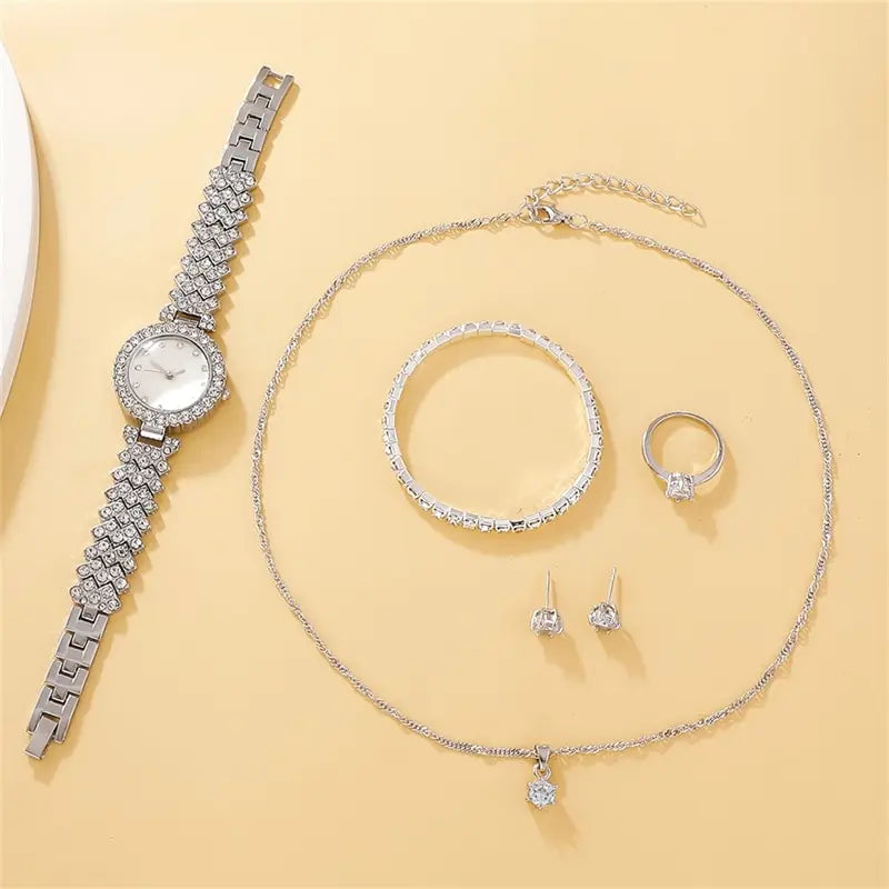 6PCS Set Luxury Watch Women