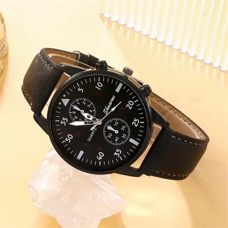 Men Set Fashion Quartz Wristwatch