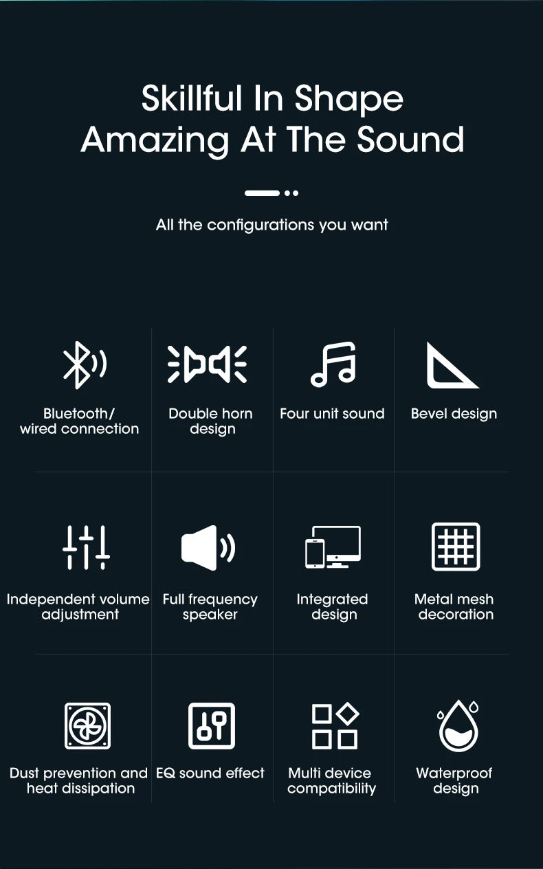 Soundbar Wired and Wireless