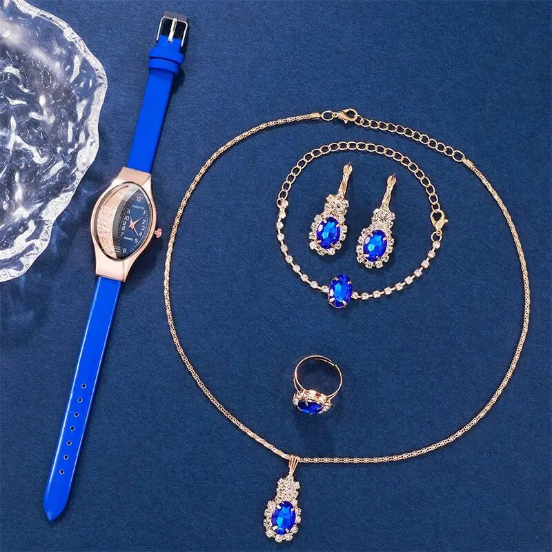 Set Women Fashion Quartz Watch